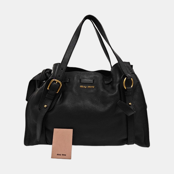 Calfskin Tote Bag Black