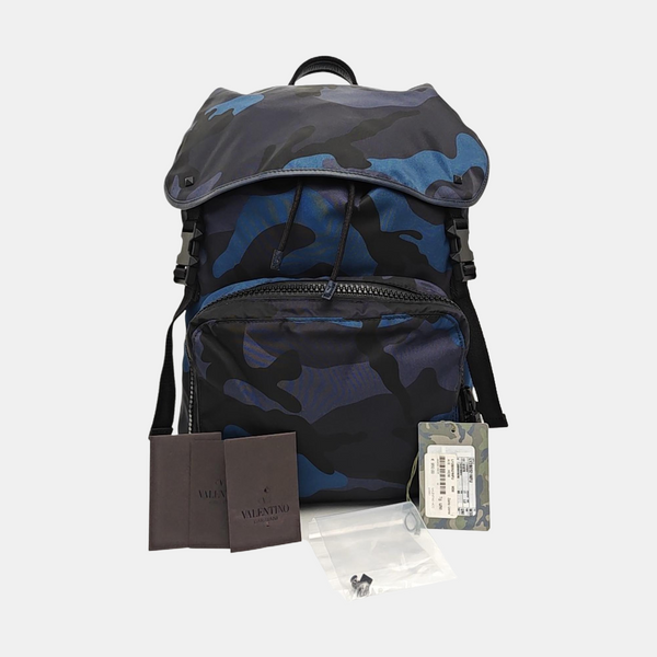 Nylon Backpack Blue
