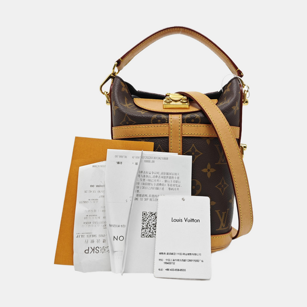 DUFFLE Monogram Coated Canvas Brown