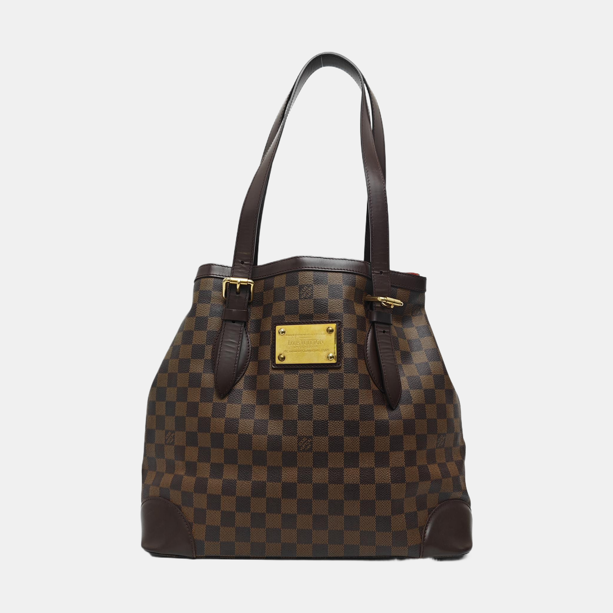HAMPSTEAD GM Damier Ebene Coated Canvas Brown