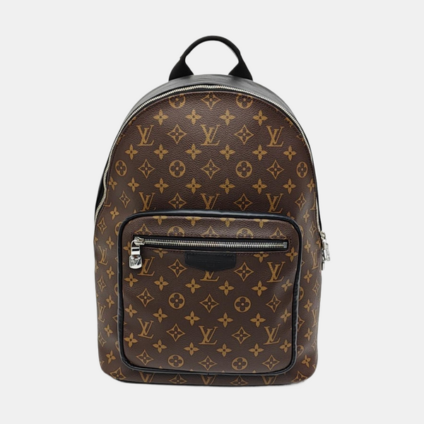 JOSH Monogram Coated Canvas Brown