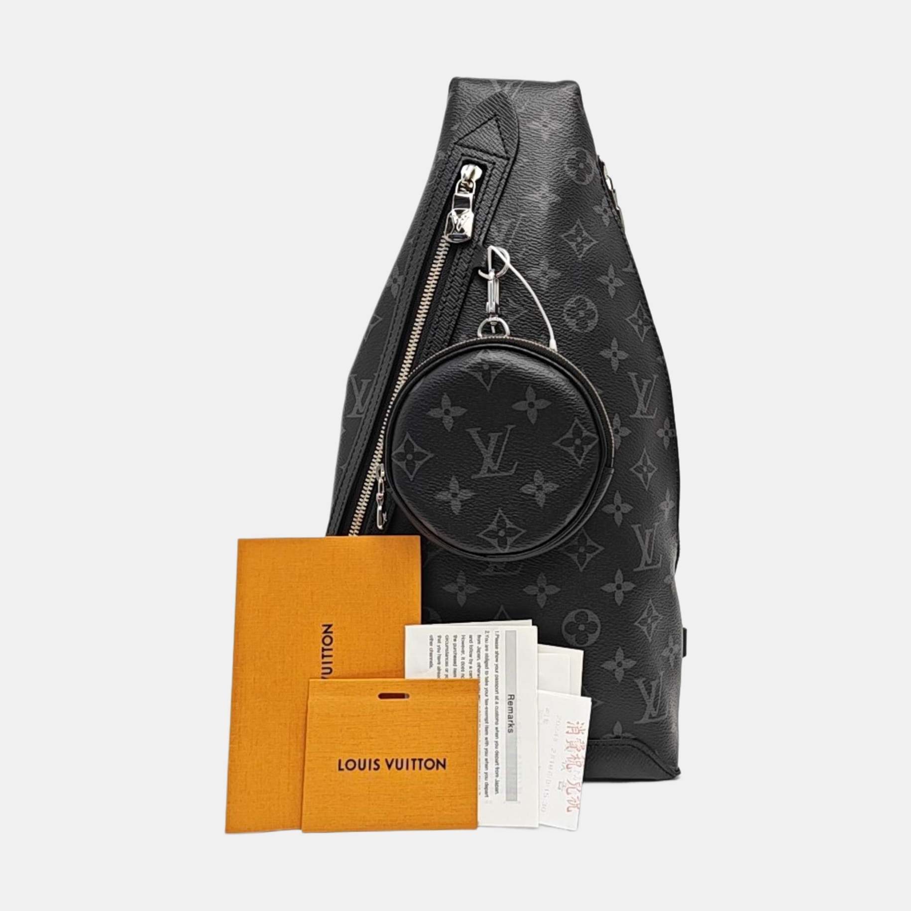 DUO Monogram Coated Canvas Black