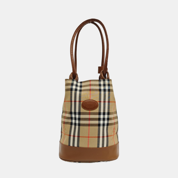 Canvas Bucket Bag Beige