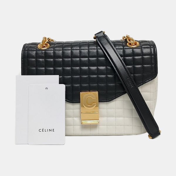 Authenticated pre-owned  C Medium Quilted Calfskin Multicolor - Crossbody Bag at Looply
