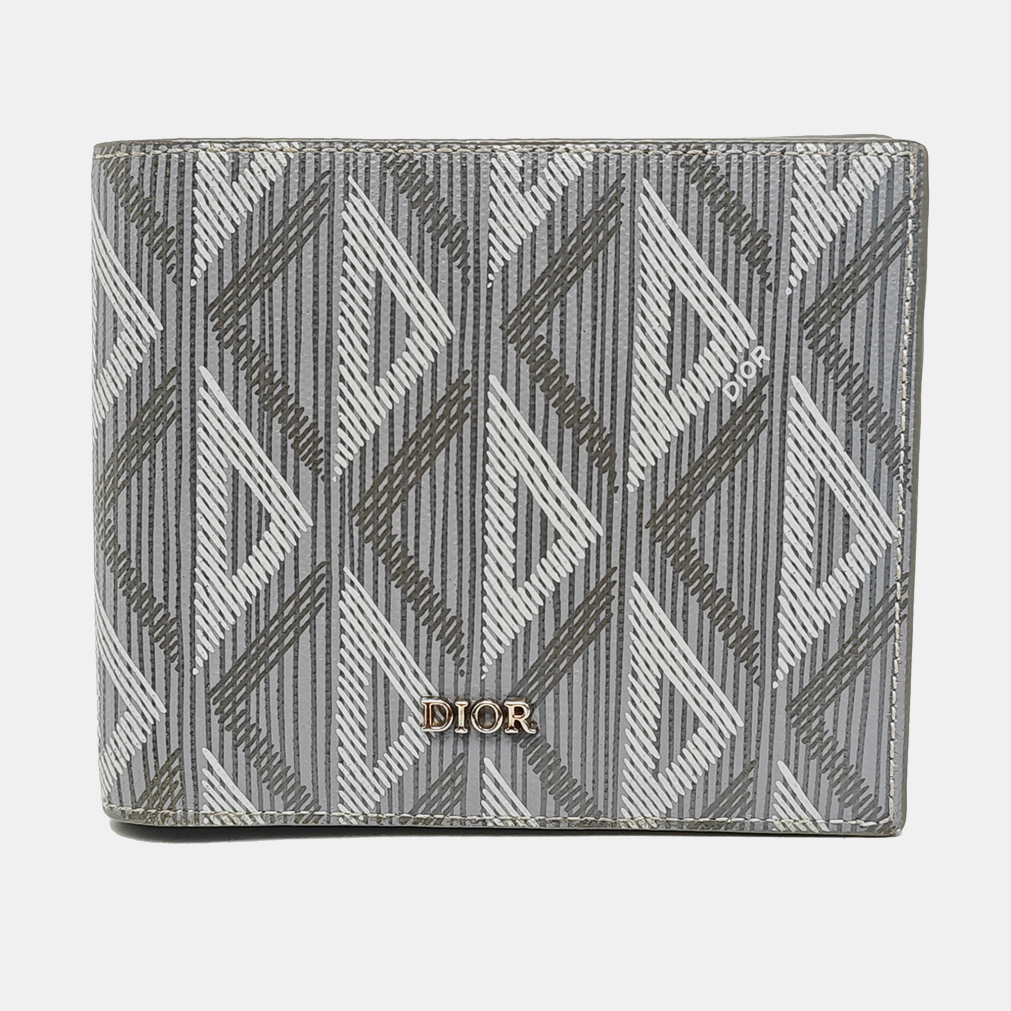 Coated Canvas Wallet Gray
