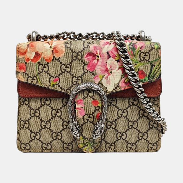 Dionysus Mini Monogram Coated Canvas Beige