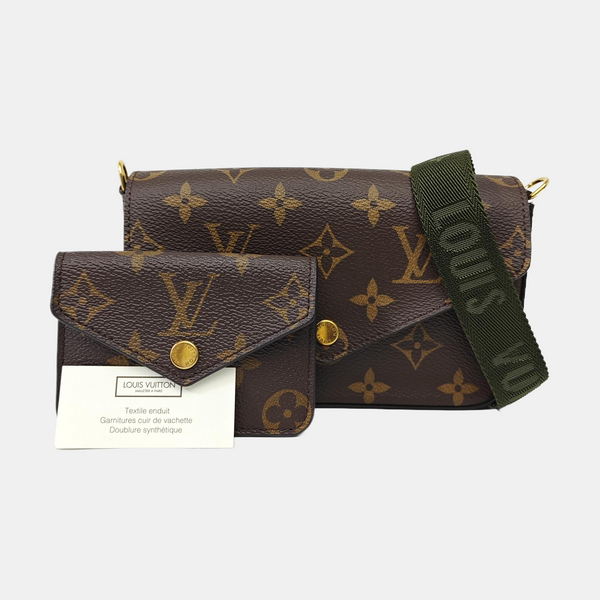 FÉLICIE Monogram Coated Canvas Brown
