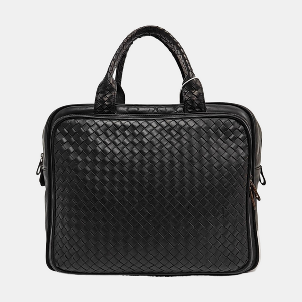 Calfskin Top Handle Bag Black