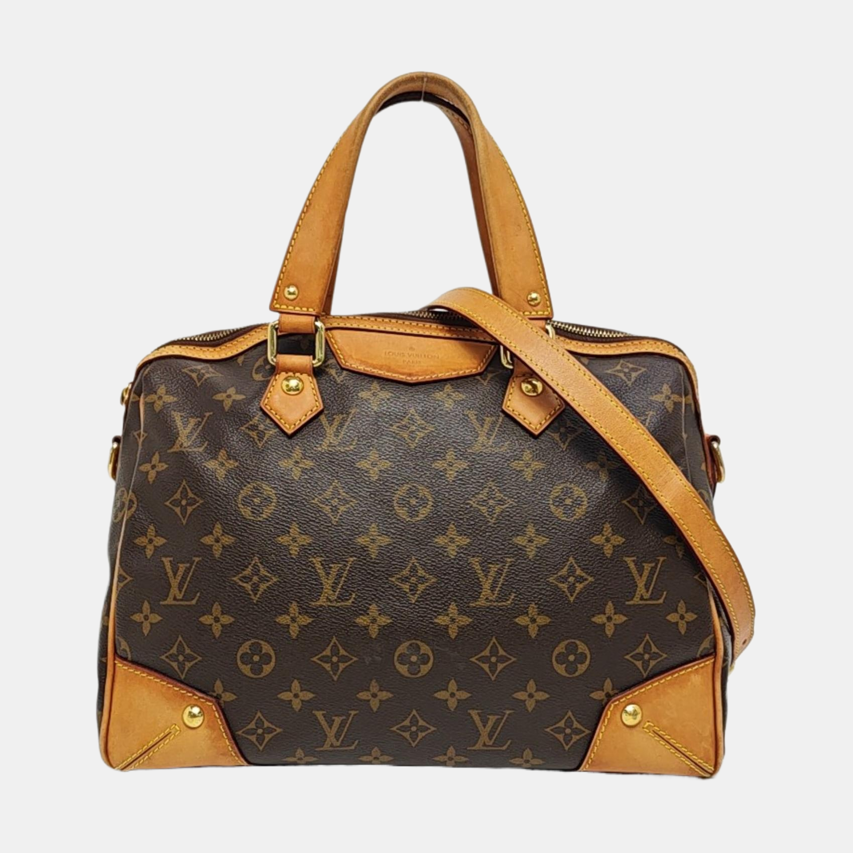 RETIRO NM Monogram Coated Canvas Brown