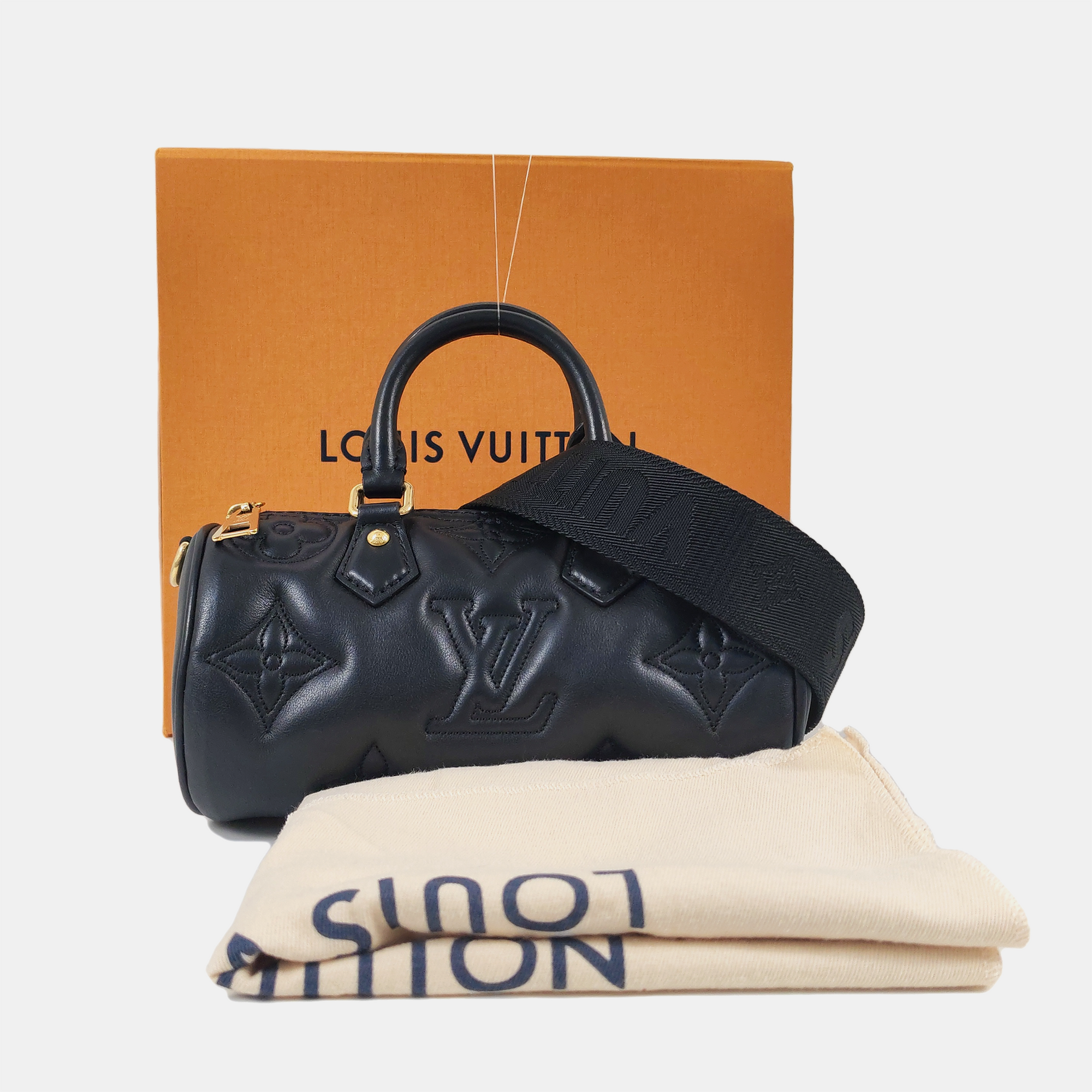 PAPILLON BB Quilted Calfskin Black