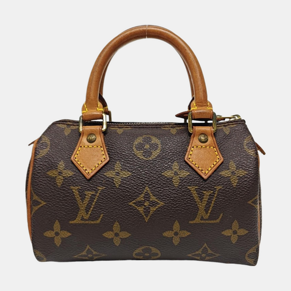 SPEEDY Nano Monogram Coated Canvas Brown