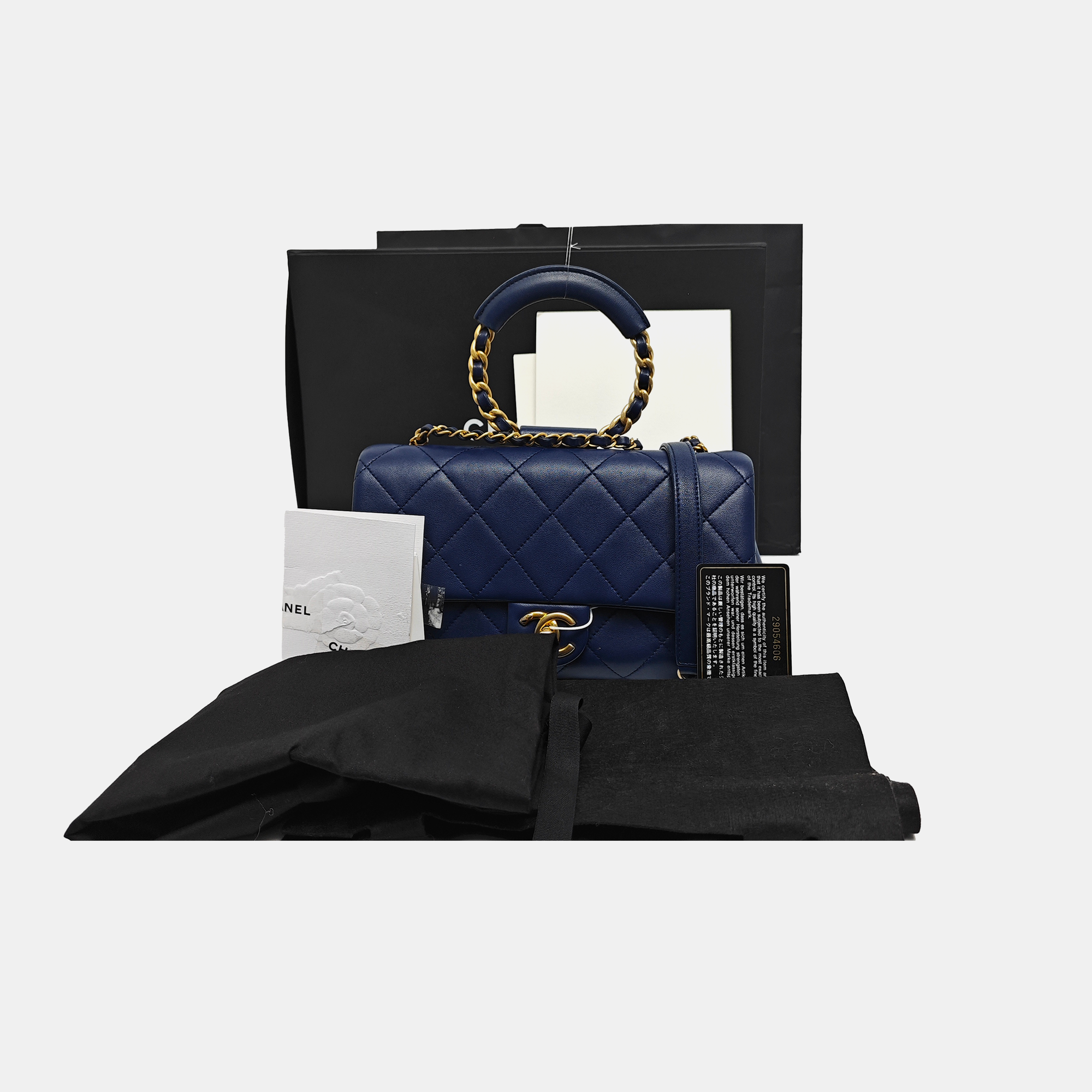 IN THE LOOP Quilted Lambskin Blue