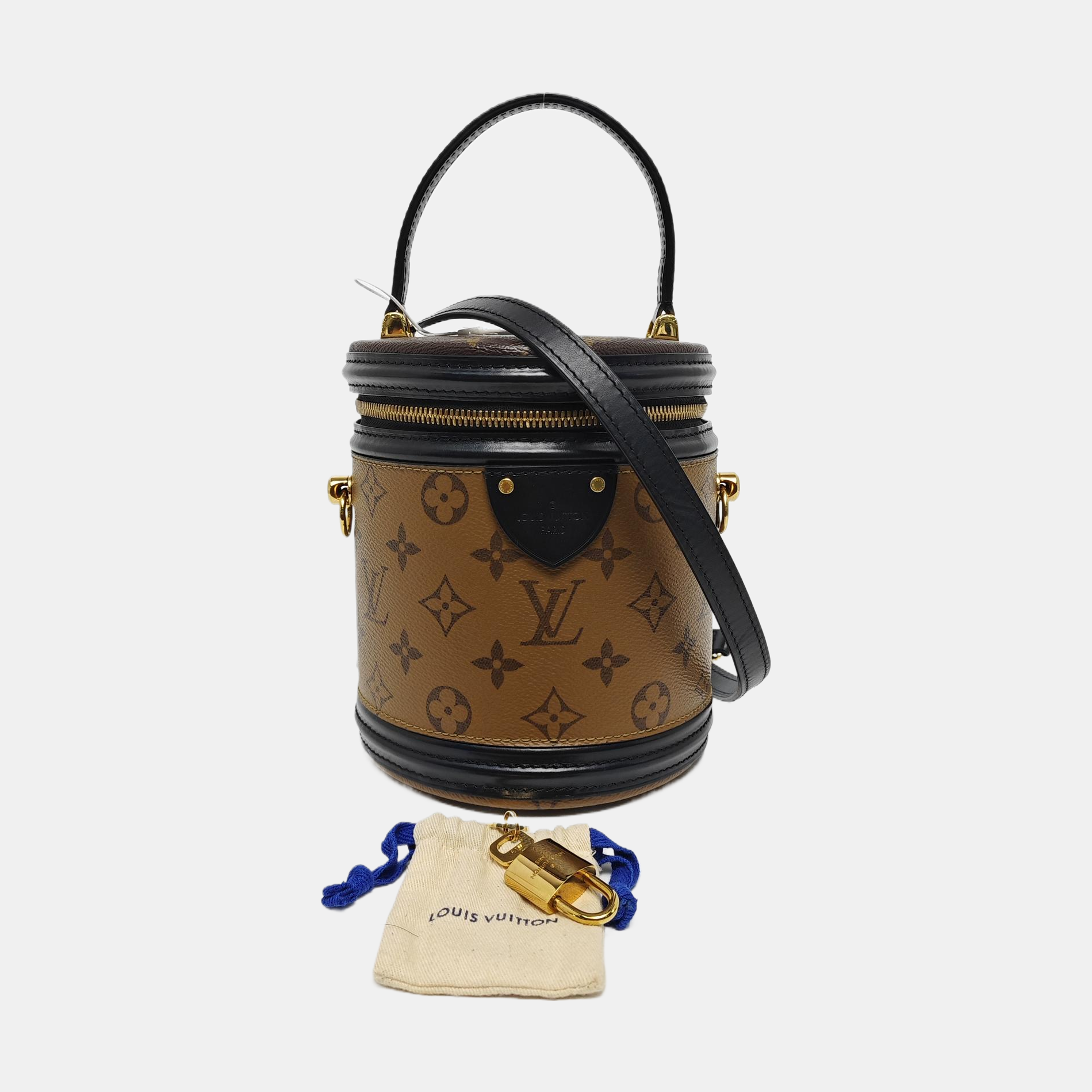 CANNES PM Monogram Coated Canvas Brown
