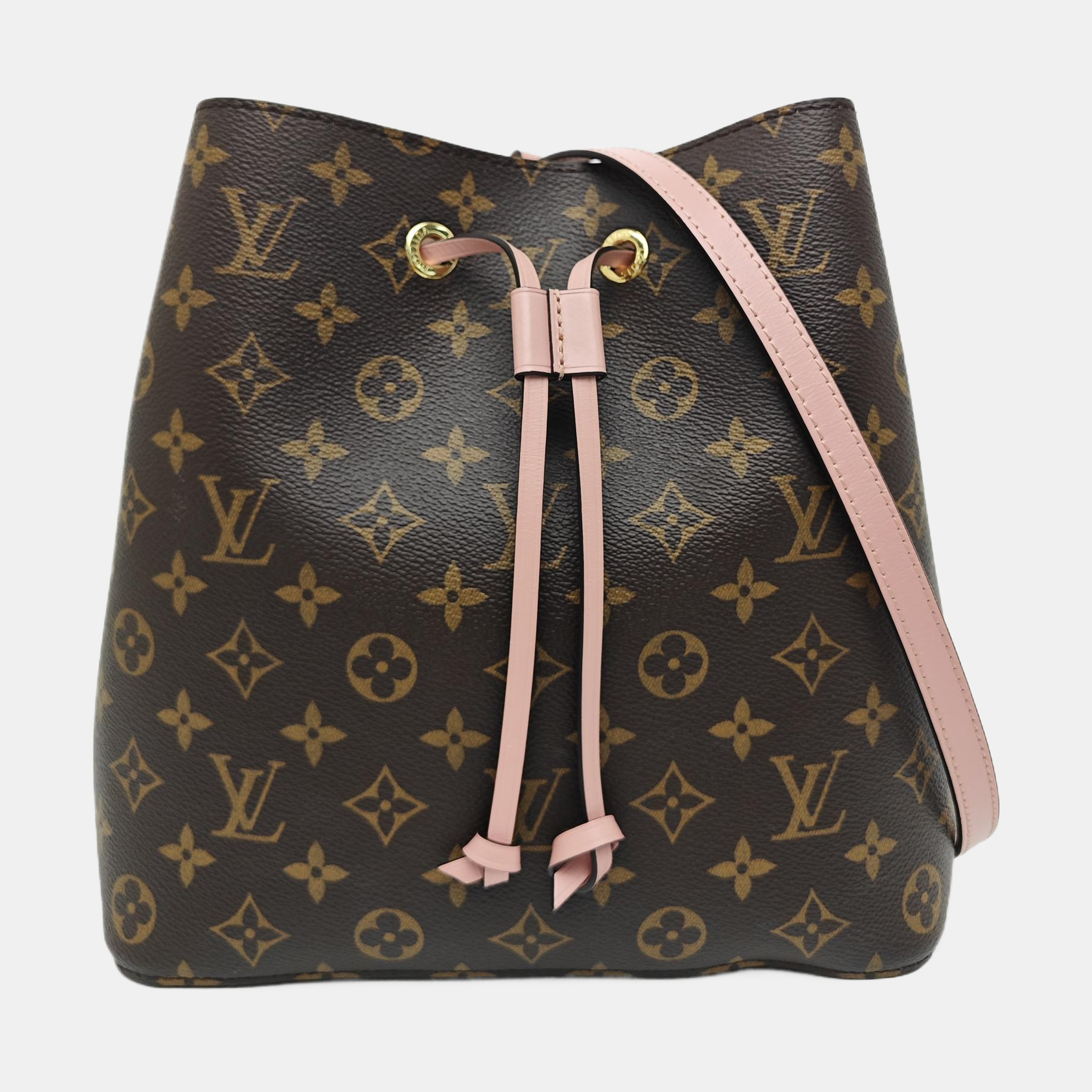 NÉONOÉ MM Monogram Coated Canvas Brown