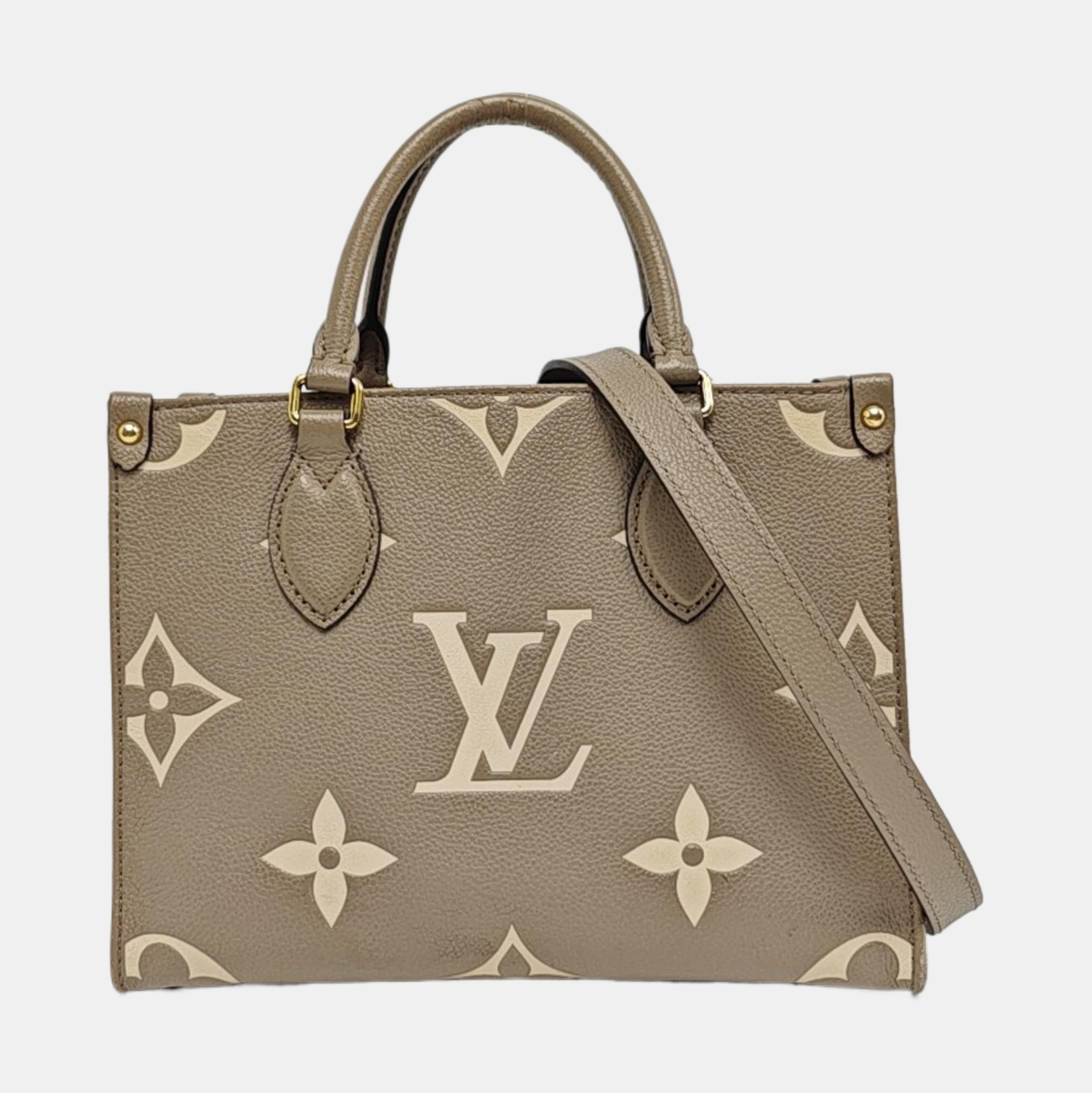 ONTHEGO PM Monogram Calfskin Gray