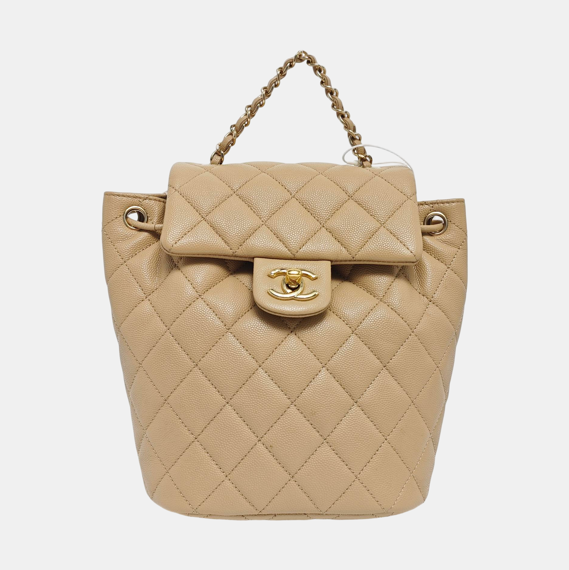URBAN SPIRIT Quilted Grained Calfskin Beige