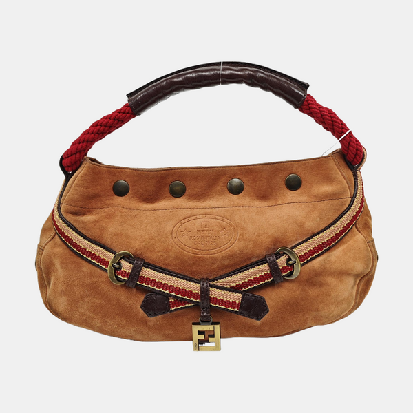 Suede Shoulder Bag Brown