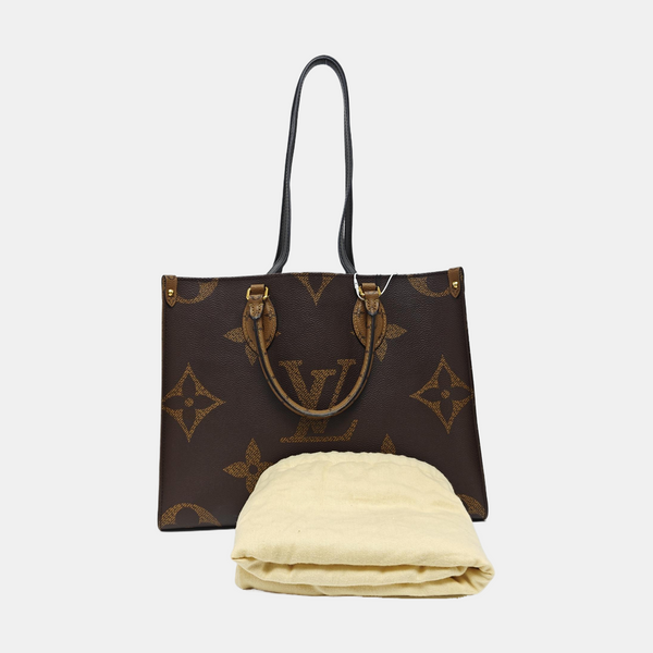 ONTHEGO MM Monogram Coated Canvas Brown