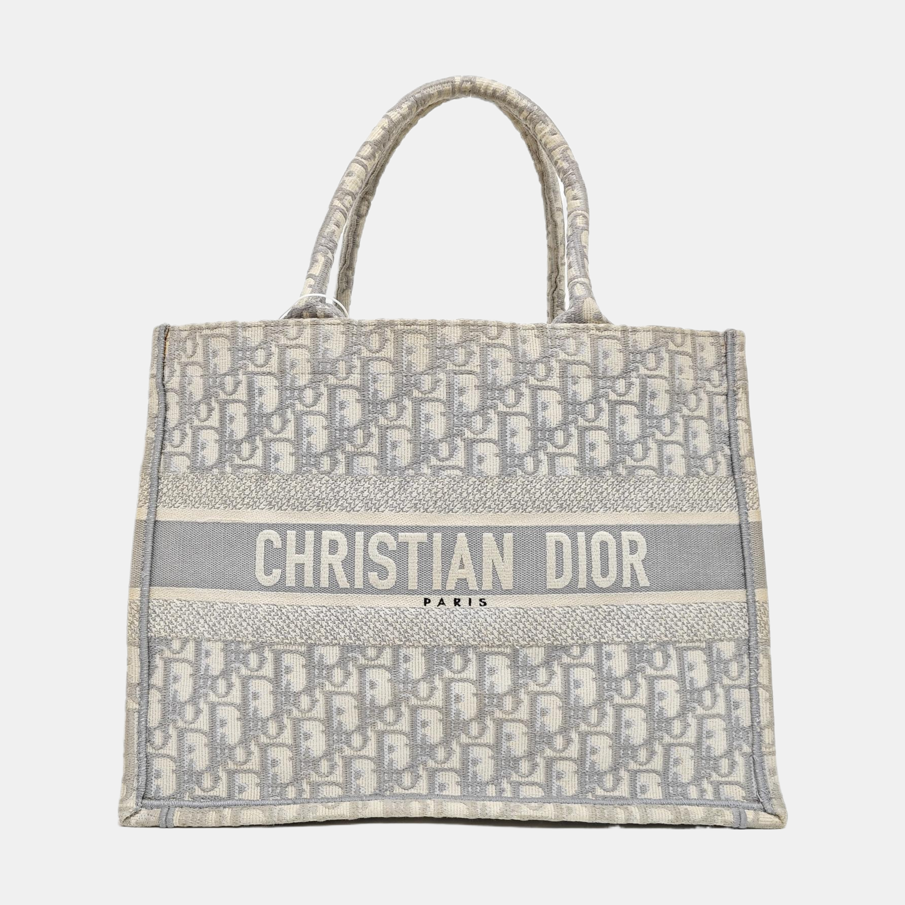 Book Tote Medium Oblique Canvas Gray