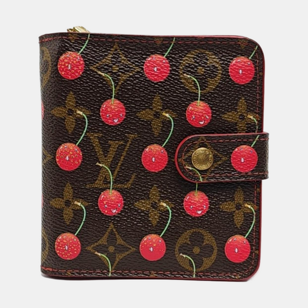 Monogram Coated Canvas Wallet Brown