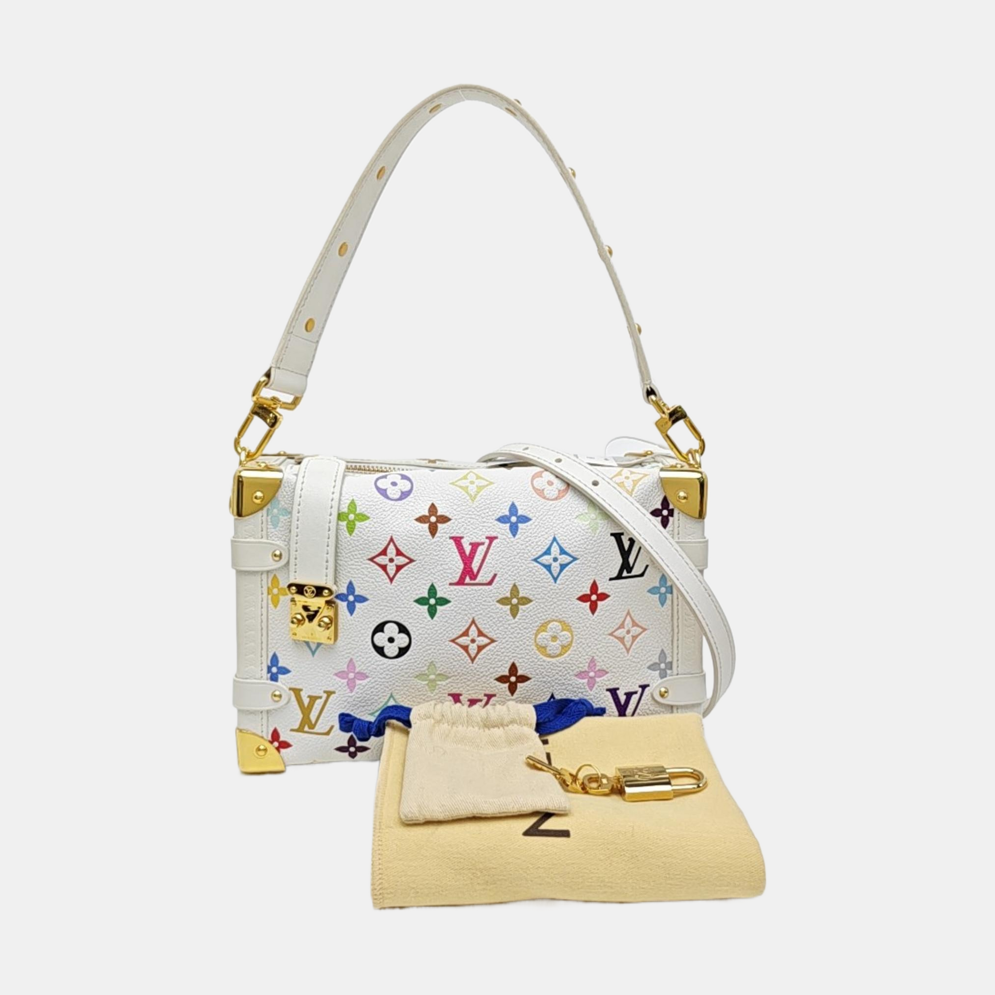 LV × TM SIDE TRUNK MM Monogram Calfskin White