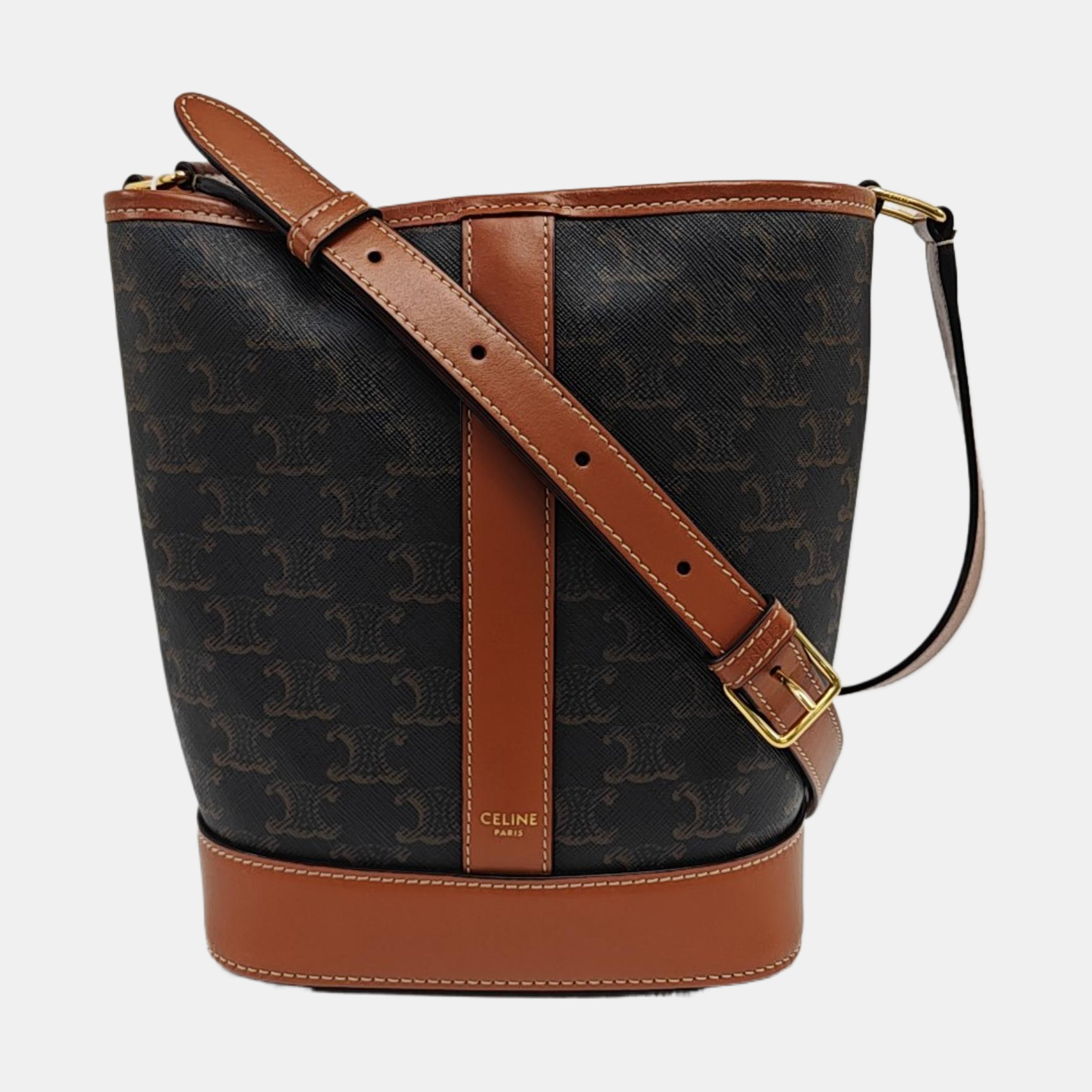 TRIOMPHE CANVAS Small Coated Canvas Brown