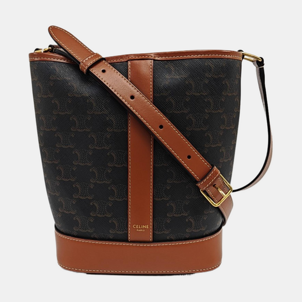 TRIOMPHE CANVAS Small Coated Canvas Brown