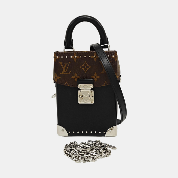 CAMERA BOX Monogram Calfskin Black