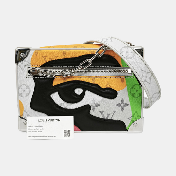 SOFT TRUNK Mini Monogram Coated Canvas White
