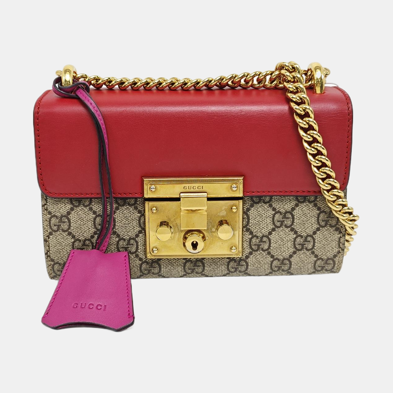 Padlock Small Monogram Coated Canvas Multicolor