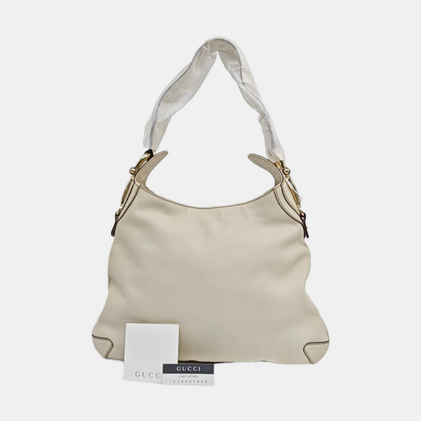 Calfskin Shoulder Bag White