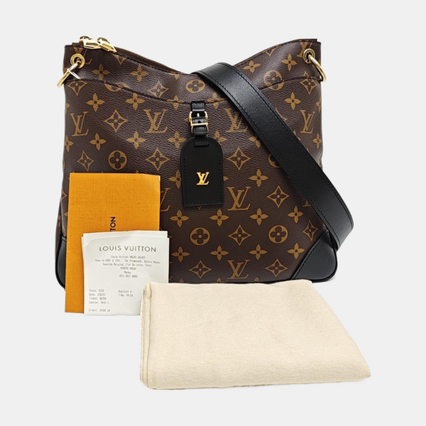 ODEON MM Monogram Coated Canvas Brown