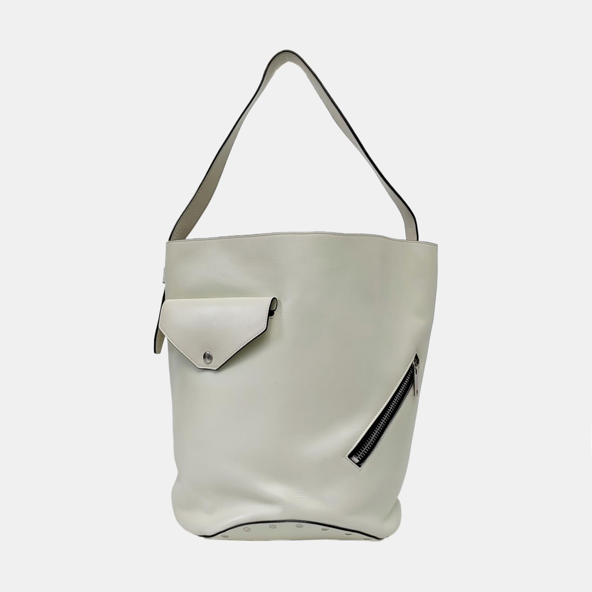 BIKER Calfskin White