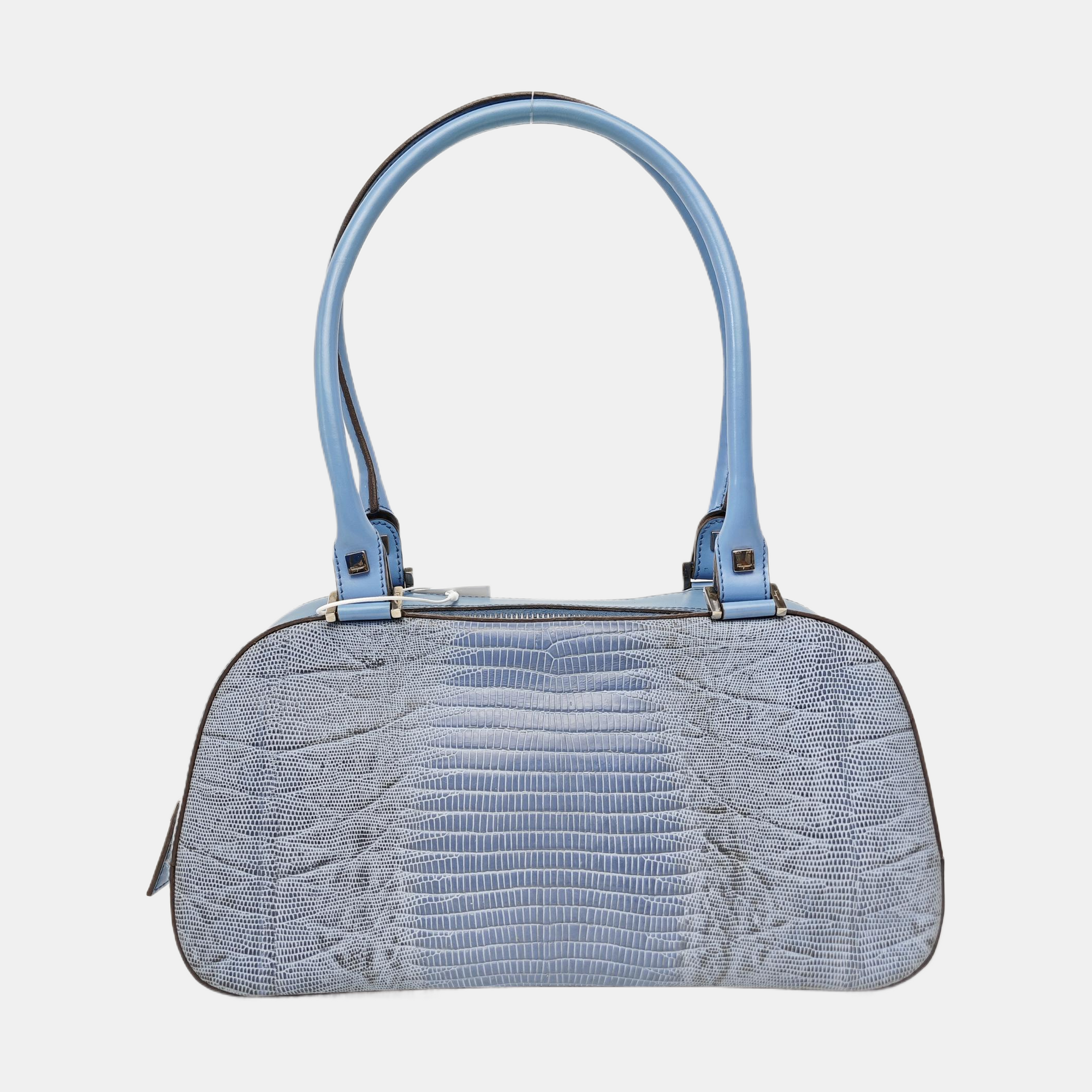 Calfskin Top Handle Bag Blue