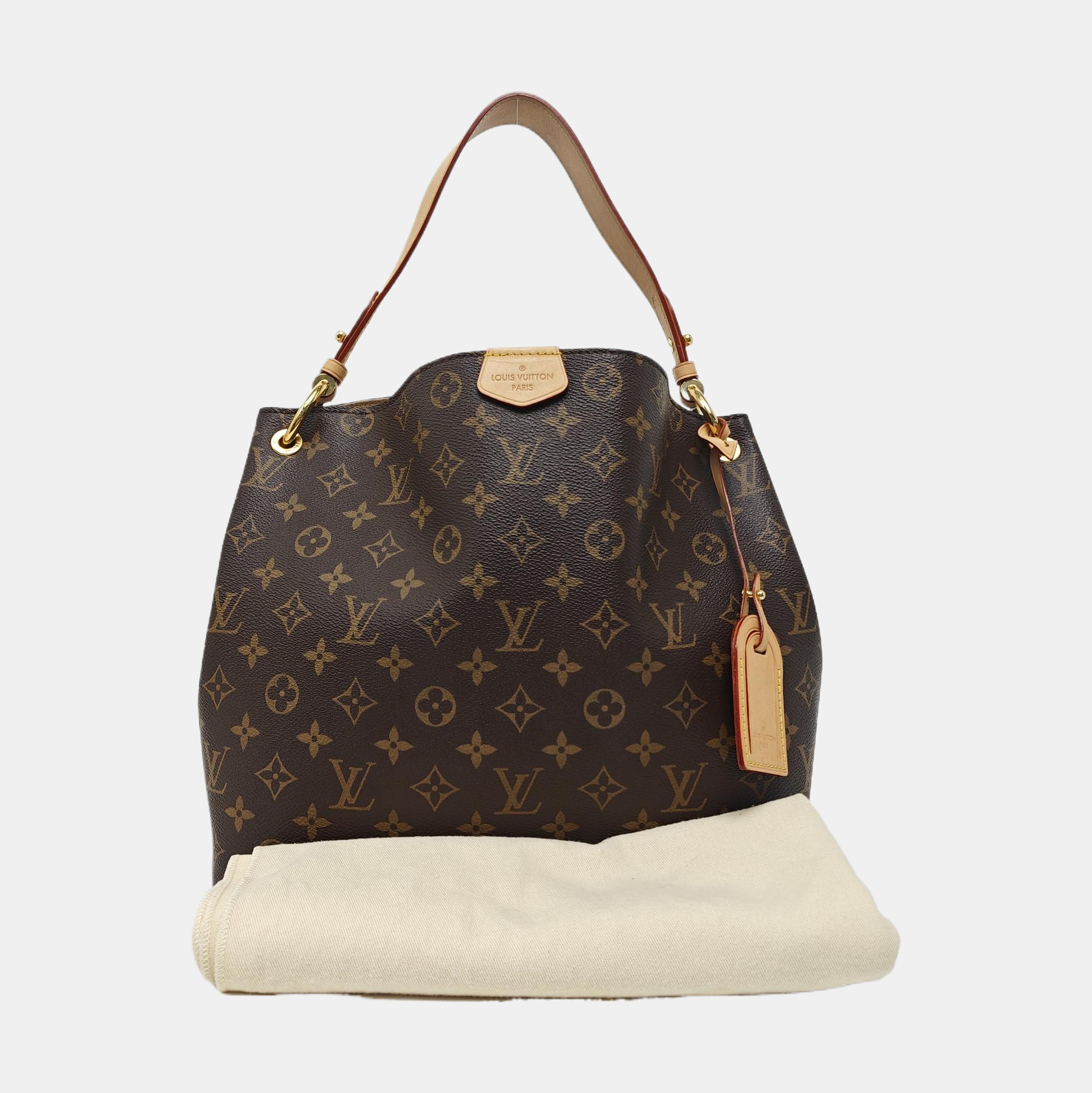 GRACEFUL TPM Monogram Coated Canvas Brown