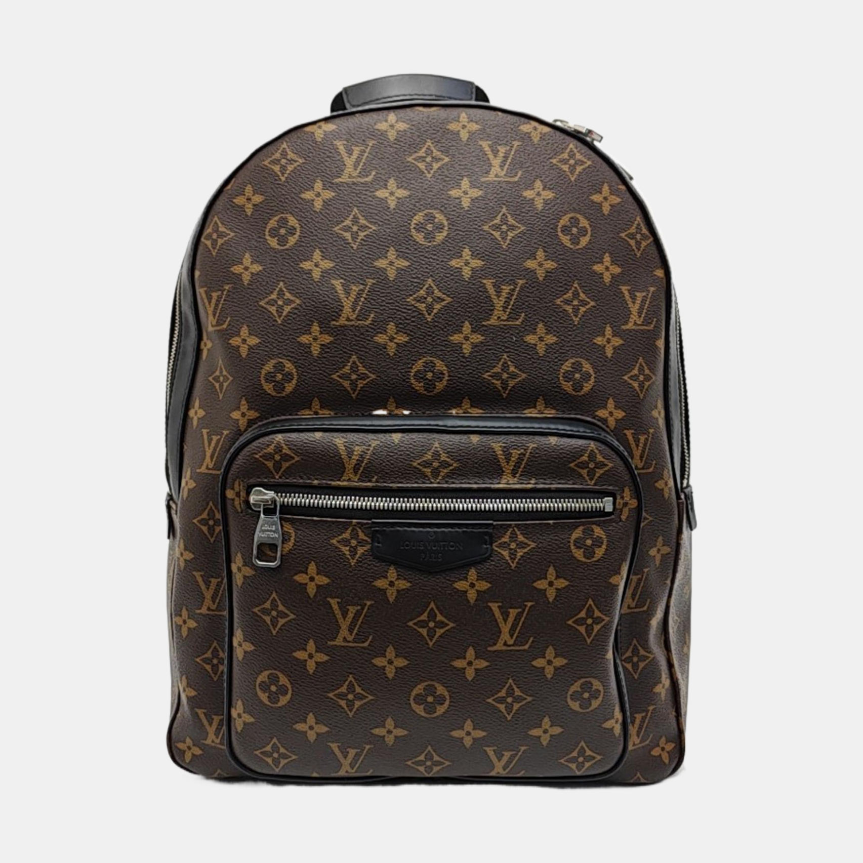 JOSH Monogram Coated Canvas Brown