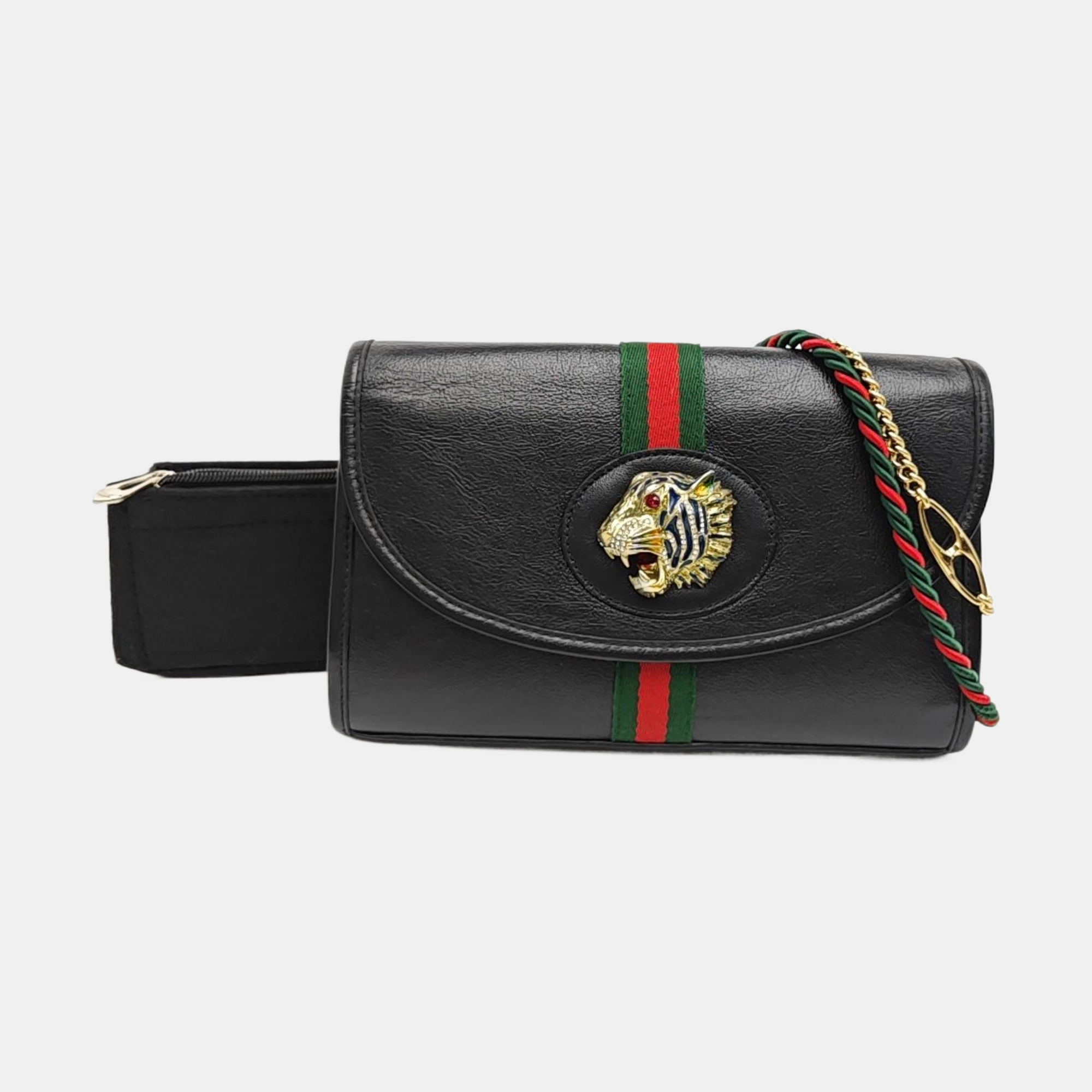 Rajah Small Calfskin Black