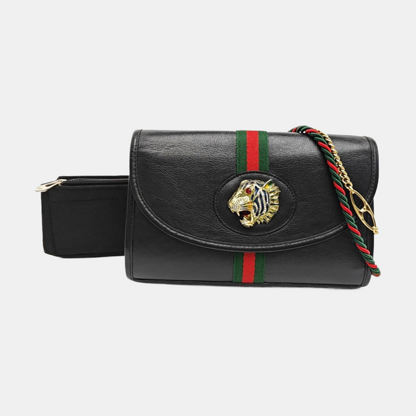 Rajah Small Calfskin Black