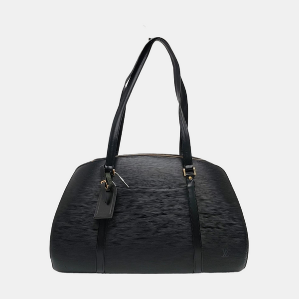 Calfskin Top Handle Bag Black