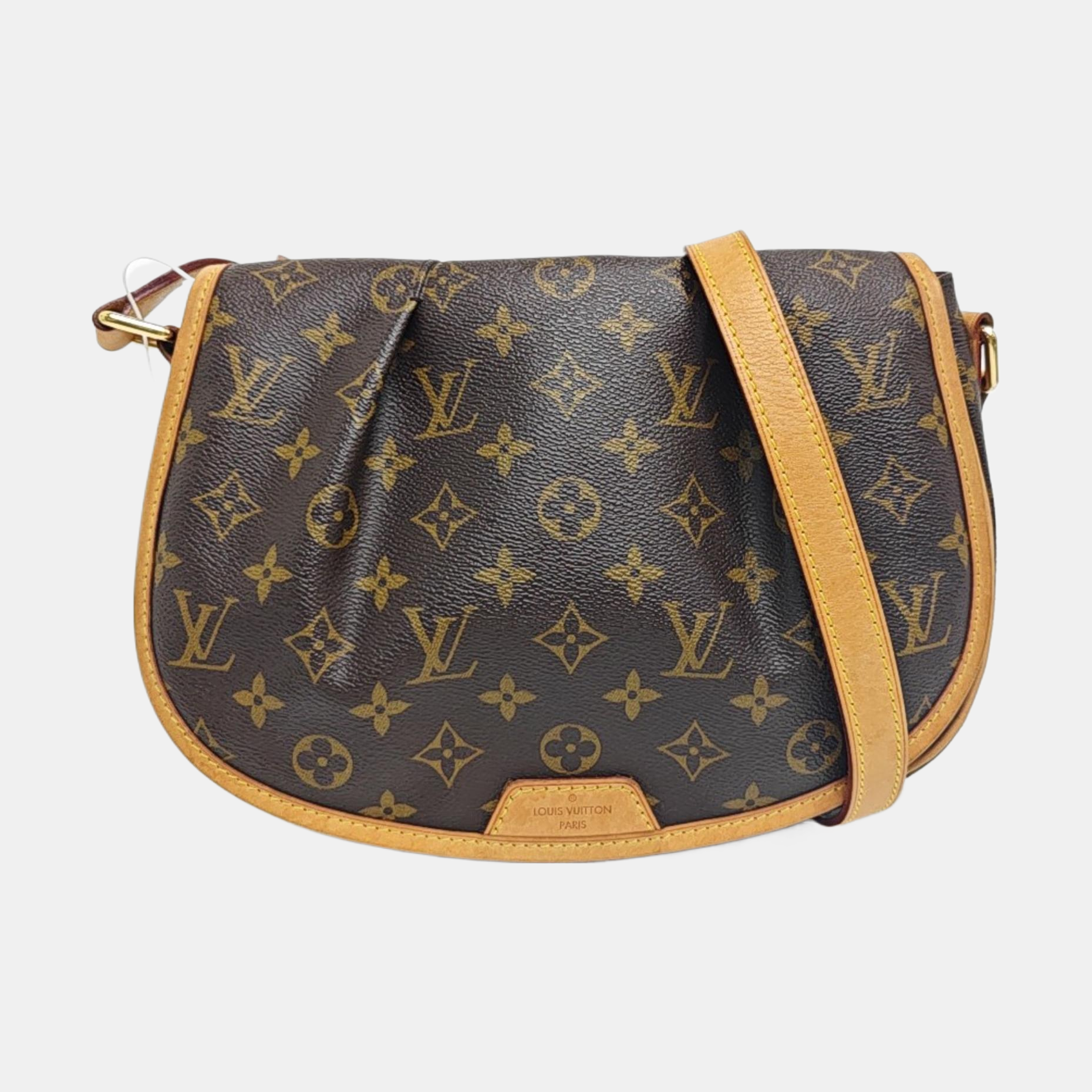 MENILMONTANT PM Monogram Coated Canvas Brown