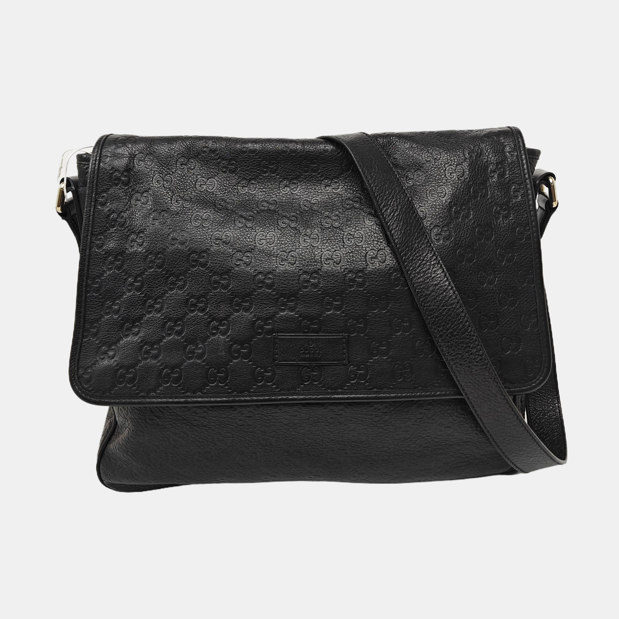 Ligne Shima Monogram Calfskin Black