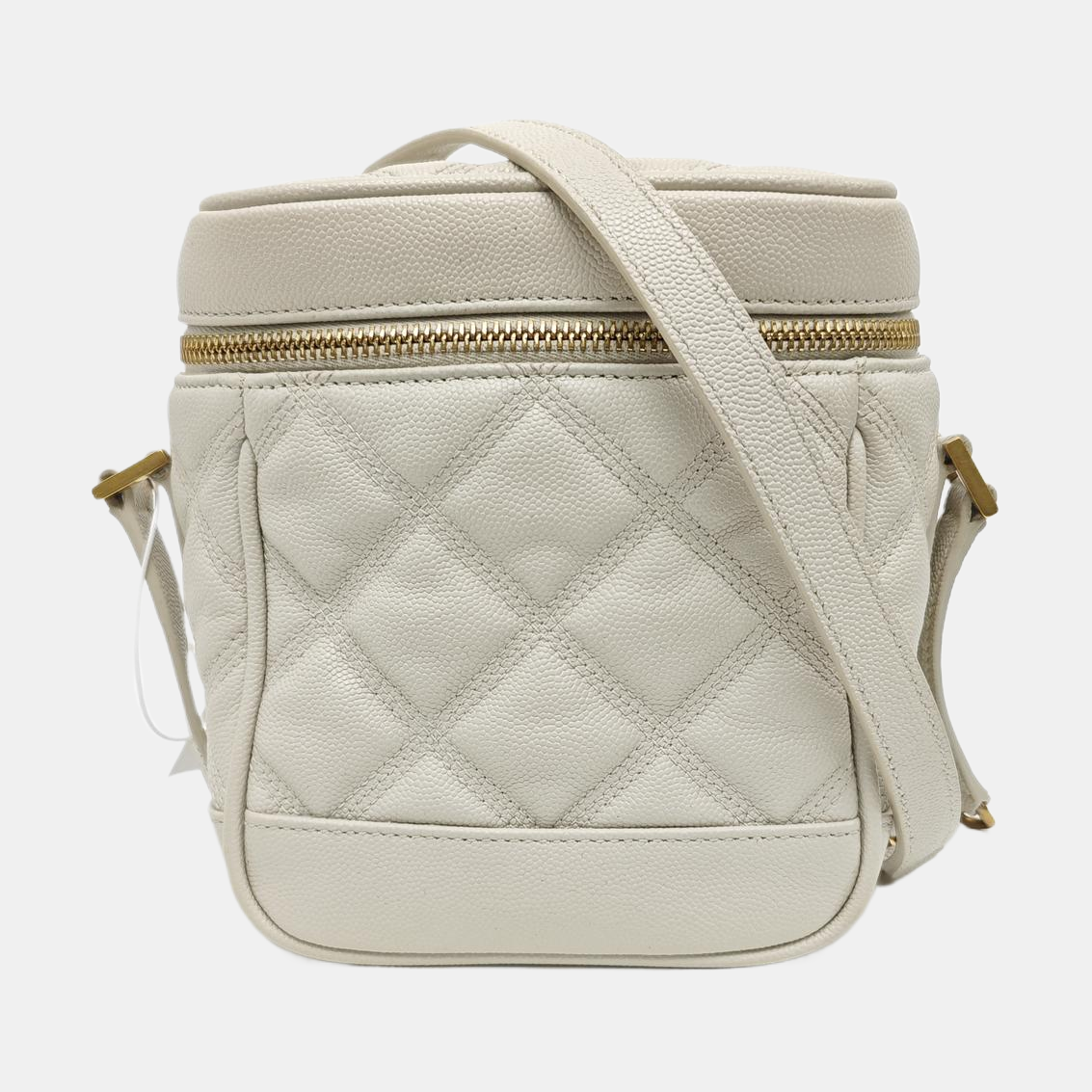 80'S VANITY Quilted Calfskin White