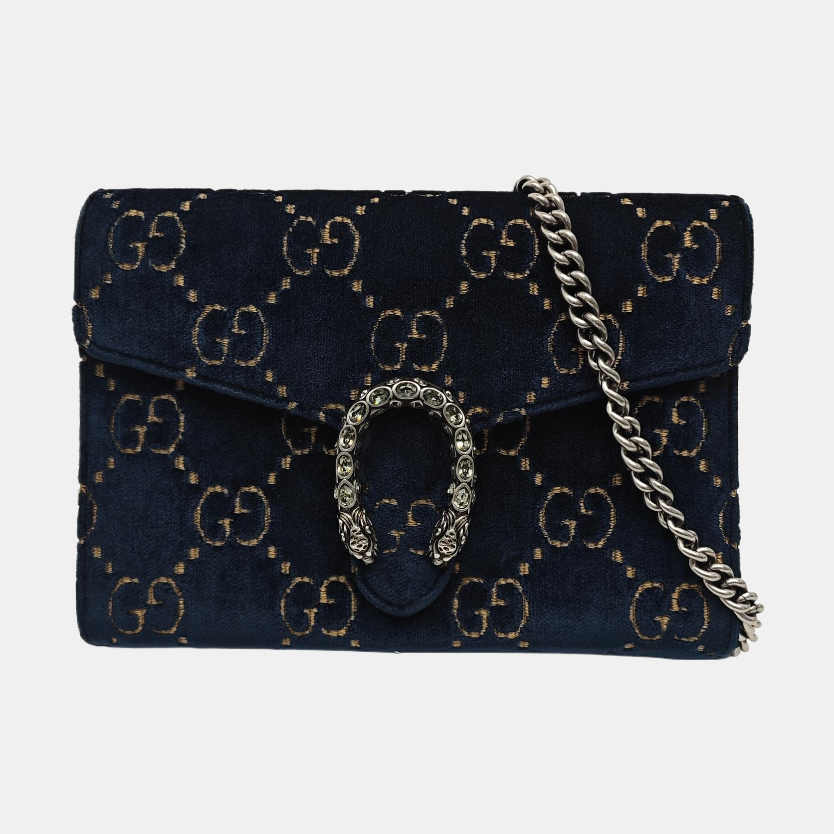 Dionysus Mini Monogram Velvet Blue
