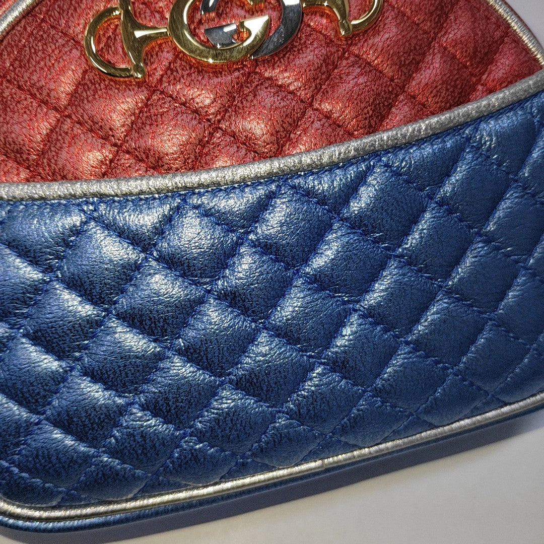 Zumi Mini Quilted Calfskin Multicolor