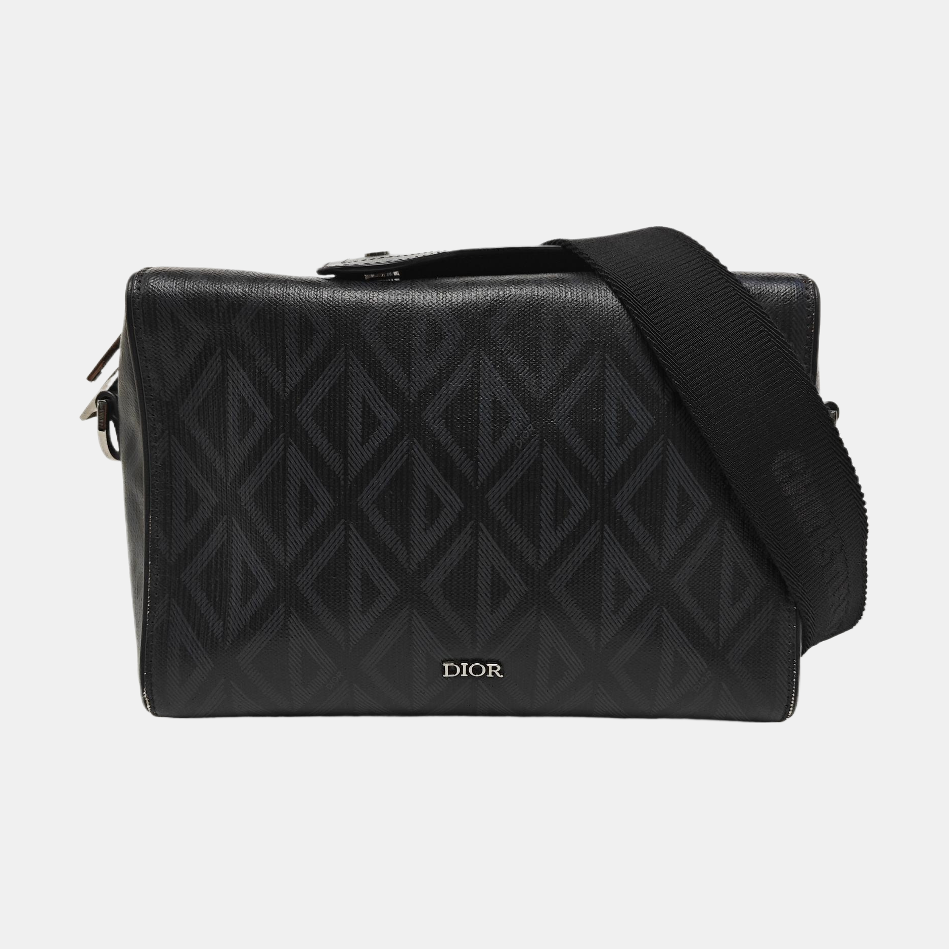 Lingot Oblique Coated Canvas Black