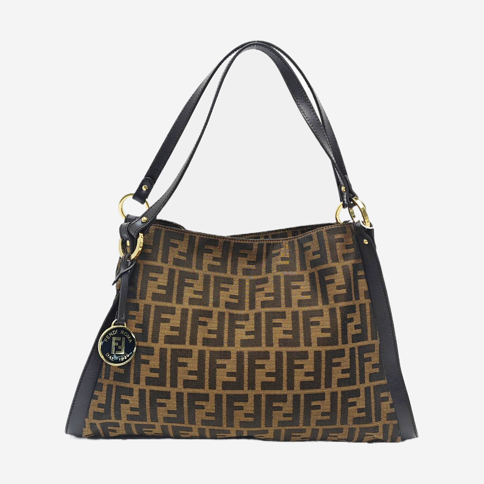 Canvas Top Handle Bag Brown