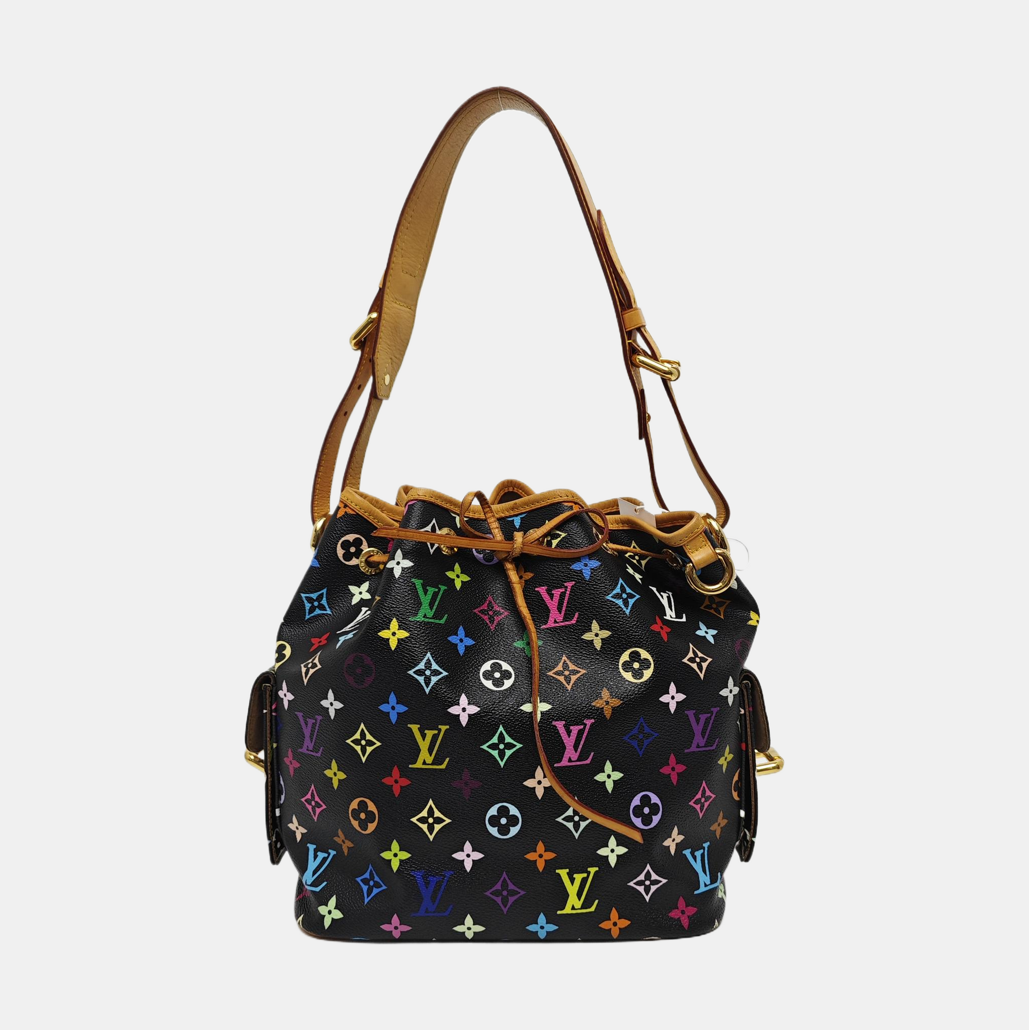 LV × TM NÉONOÉ MM Monogram Coated Canvas Black