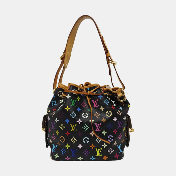 LV × TM NÉONOÉ MM Monogram Coated Canvas Black
