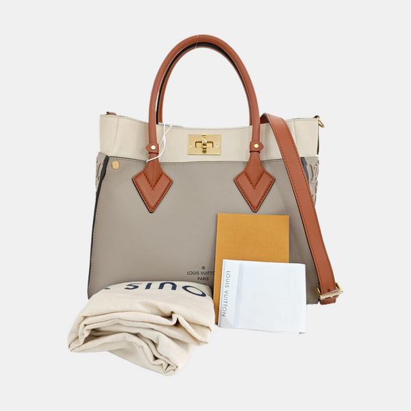 ON MY SIDE MM Monogram Calfskin Gray
