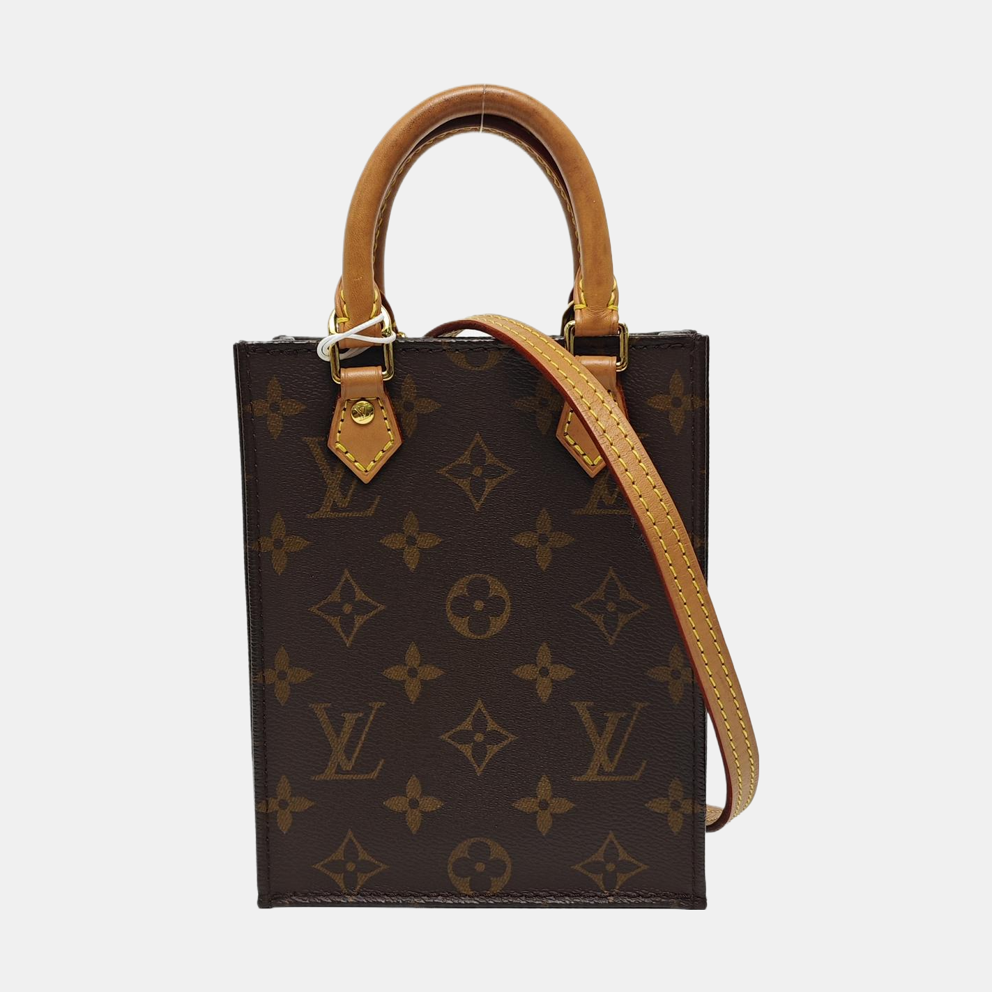 SAC PLAT Mini Lona Monogram Revestida Marrón